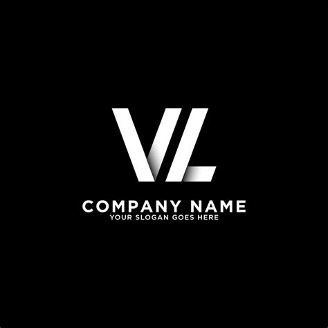 inital  vl letter logo design vector illustration