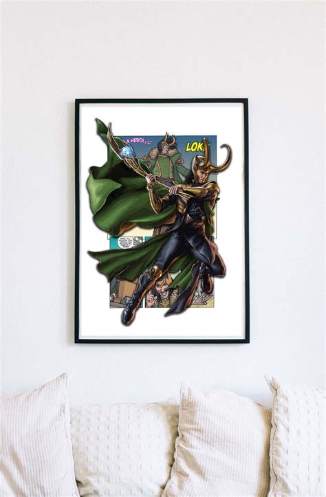 Loki Custom Comic Series Poster Custom Marvel Poster Gsm Gloss