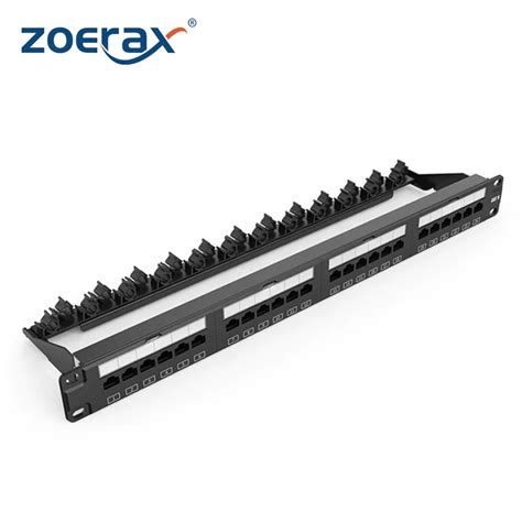 Zoerax Industrial Series Cat Ports Patch Panel Rack Mount U