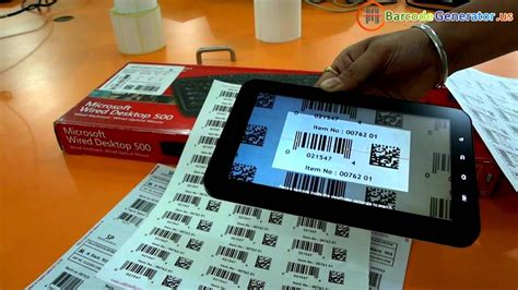 How Use Android Smartphone To Scan Barcode Labels Youtube