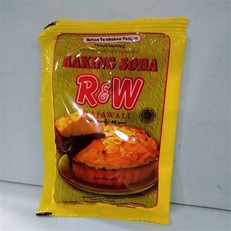 Jual R W BAKING SODA KUE PENGEMBANG KUE 40 GR KUNING Shopee Indonesia