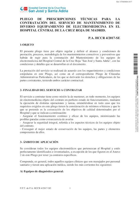 Pdf Pliego De Prescripciones T Cnicas Para La Pdf Filep P T De P A