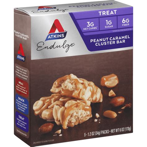 Atkins® Endulge® Peanut Caramel Cluster Bar 5 Ct Box Bars My Country Mart Kc Ad Group