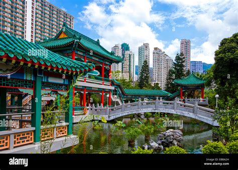 Hong Kong The Wong Tai Sin Temple In The New Kowloon Quarter Stock