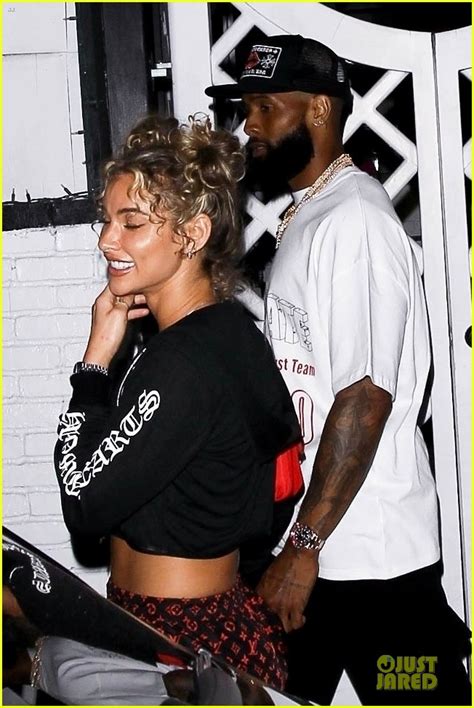 Odell Beckham Jr Packs On The Pda With Girlfriend Lauren Wood In West