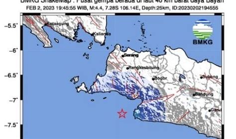 Gempa Terkini M4 4 Guncang Bayah Banten Getaran Terasa Hingga Cianjur