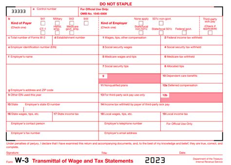 What is IRS Form W-3?