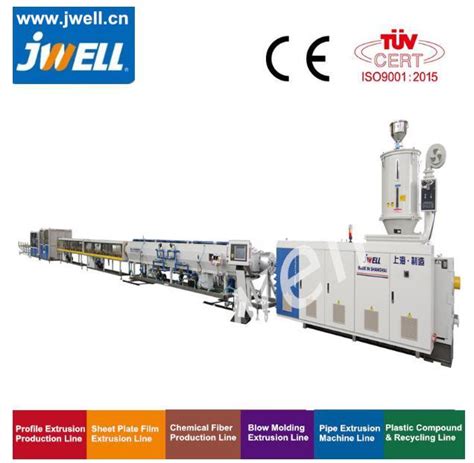 Jwell Hdpe Pe Ppr Pvc Pipe Extruder Making Machine Plastic Tube Hose