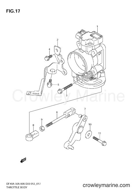 Throttle Body Serial Range Four Stroke Outboard Df A