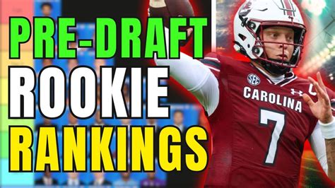 Top Dynasty Rookie Rankings And Tiers Final Update Pre Nfl Draft