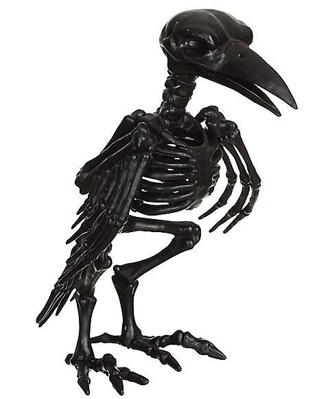 Black Crow Skeleton Decoration - Spirithalloween.com