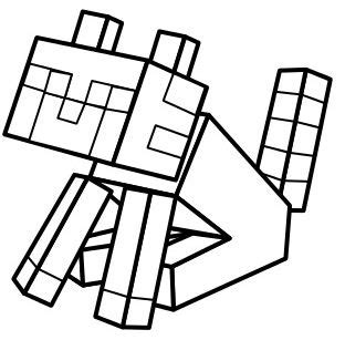 Minecraft Cat Coloring Pages at GetDrawings | Free download