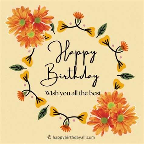 40+ Happy Birthday Flowers GIFs Download Free