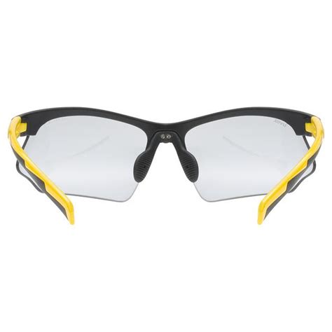 Uvex Sportstyle V Fahrrad Sport Brille Schwarz Gelb Smoke Von