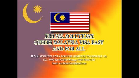 HOW TO APPLY MALAYSIA VISA EASILY YouTube