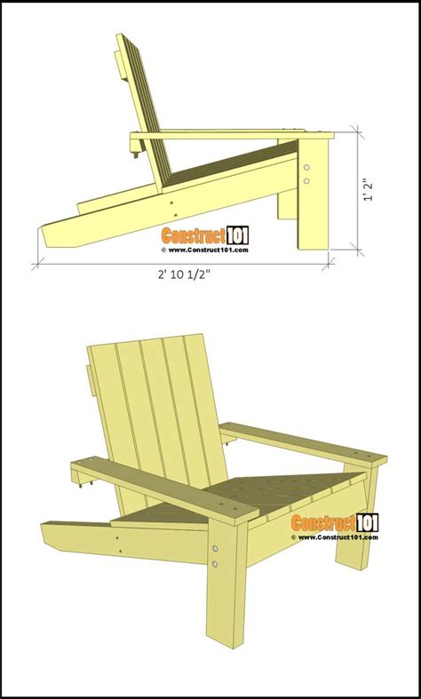 Simple Adirondack Chair Plans Diy Step By Step Project Artofit