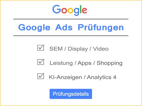 ᐅ Google Ads Zertifizierung Google Prüfung Skillshop