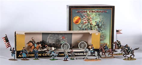 At Auction Large Group Of Various Made Civil War Painted Toy Soldiers