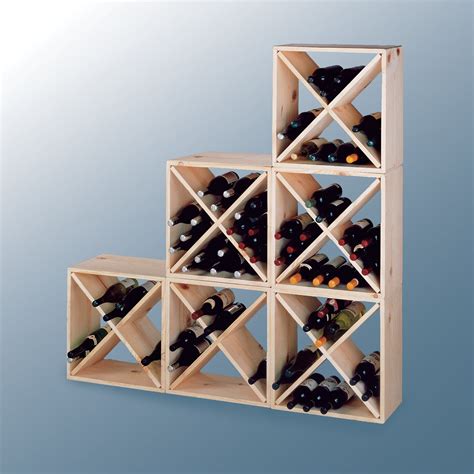 Wine Cellar Country Pine Cube 24 Bottle Floor Wine Rack And Reviews Wayfair