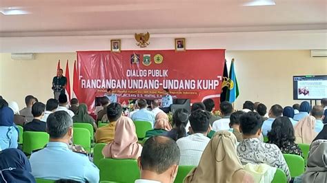 Guna Menyerap Aspirasi Publik Kemenkumham Gelar Dialog Publik RKUHP Di