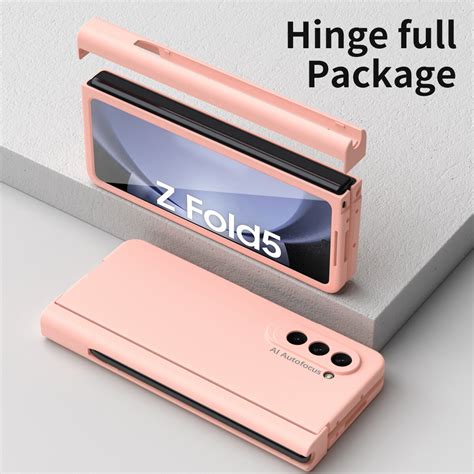 Shop Generic Samsung Galaxy Z Fold5 5g Case With S Pen And Pen Holder Hinge Protection Hard Pc