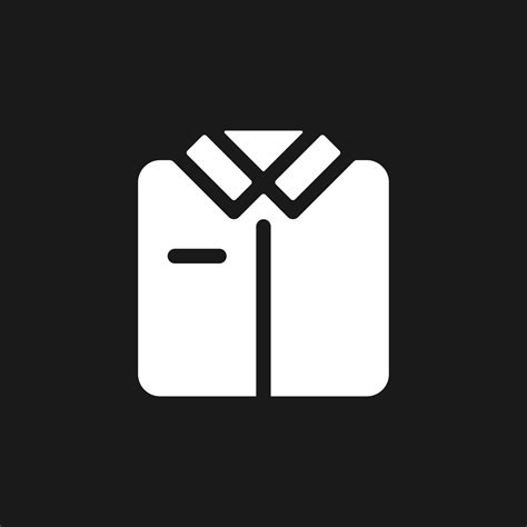 Folded Shirt Dark Mode Glyph Ui Icon Work Uniform Pajamas Store User