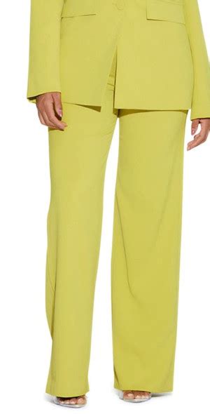 Naked Wardrobe Bossed Up Pants In Chartreuse At Nordstrom