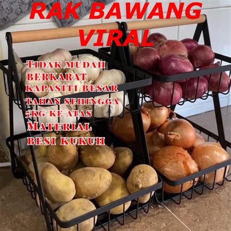 BEKAS BAWANG RAK BAWANG BERTINGKAT ONION RACK TEMPAT LETAK BAWANG EGG