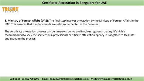 PPT Get Quick Certificate Attestation In Bangalore For UAE PowerPoint