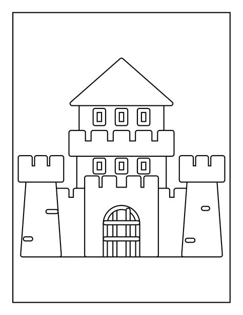 Coloriages château fort à imprimer château fort okgo net