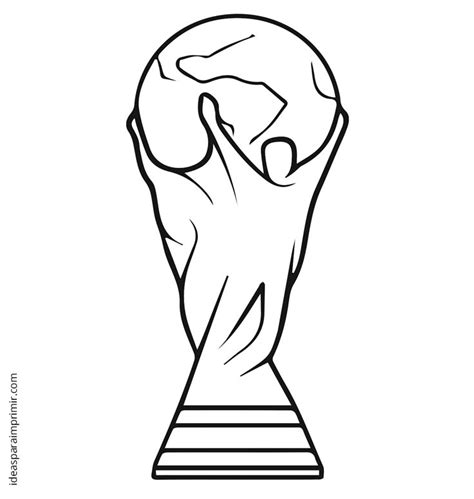 Dibujo Para Colorear Trofeo De La Copa Del Mundo Dibujos Para Hot Sex