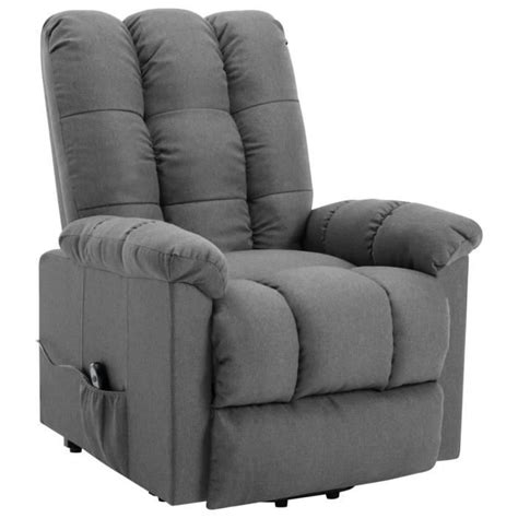 Omabeta Fauteuils Fauteuil Inclinable Gris Clair Tissu M07798