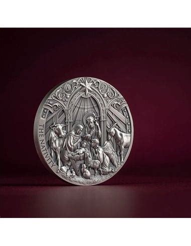 NATIVITY Bible Stories 2 Oz Silver Coin 2000 Francs Cameroon 2024