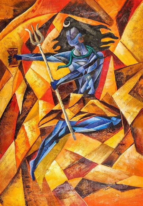 Shiva Tandava Painting By Vishal Gurjar Fine Art America