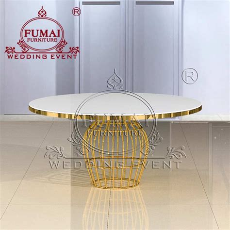 Banquet Table Design Round Mdf Top For Wedding Fumai