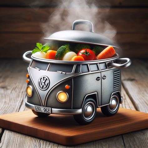 Volkswagen Bus Shaped Slow Cookers Retro Charm Practicality Idea Arts