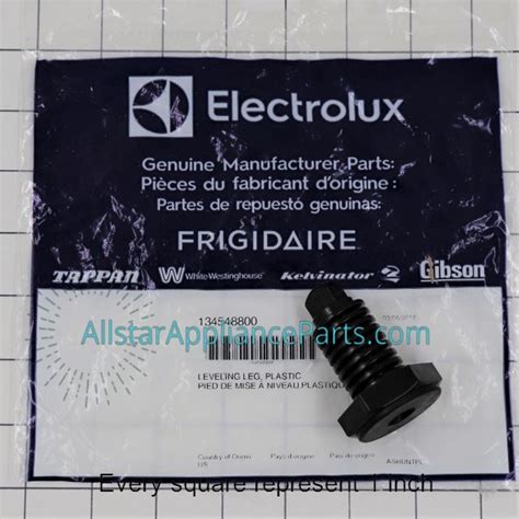 Frigidaire Washing Machine Leveling Leg 134548800