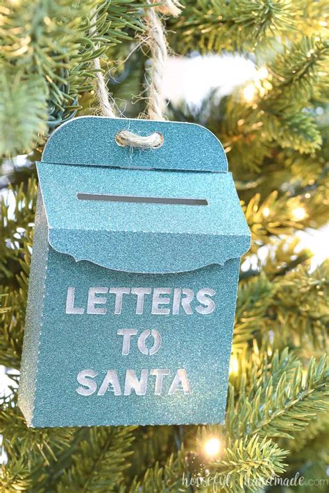 Letters To Santa Mailbox Ornament {7 Days Of Paper Christmas Decor