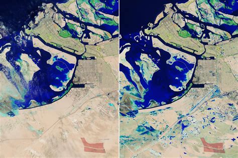 Landsat 9卫星图像捕捉到发生在阿联酋的特大洪灾 - 警告! - cnBeta.COM