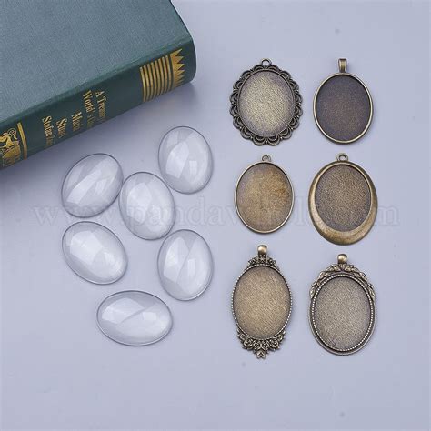 China Factory DIY Pendant Making Tibetan Style Alloy Pendant Cabochon