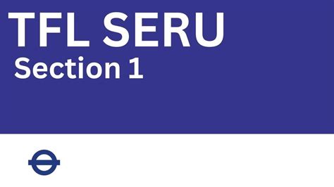 TFL SERU Section 1 London PHV Driver Licensing YouTube