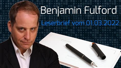 Benjamin Fulford Leserbrief Vom 01 03 2022 Telegraph