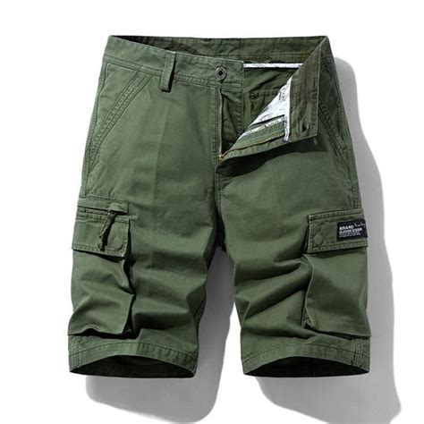 Short Cargo Homme Multipoches En Coton Mode Casual Short Ete Coupe