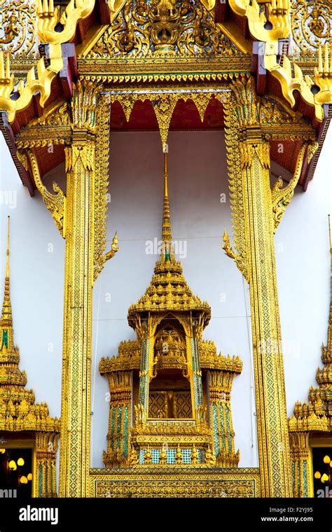 Kho Samui Bangkok In Thailand Einschnitt Der Tempel Des Goldenen Buddha