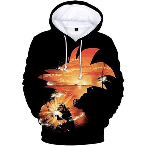 SWEATSHIRT Anime Dragon Ball Z Sweat à Capuche Enfant Homme Femmes Goku