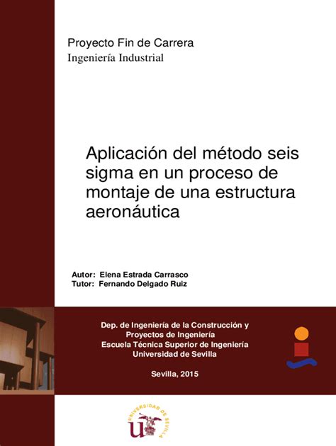 Completable En L Nea Aplicacin Del Mtodo Seis Sigma En Un Proceso De