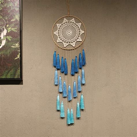 Artilady Macrame Dream Catchers For Bedroom Tassel Wall