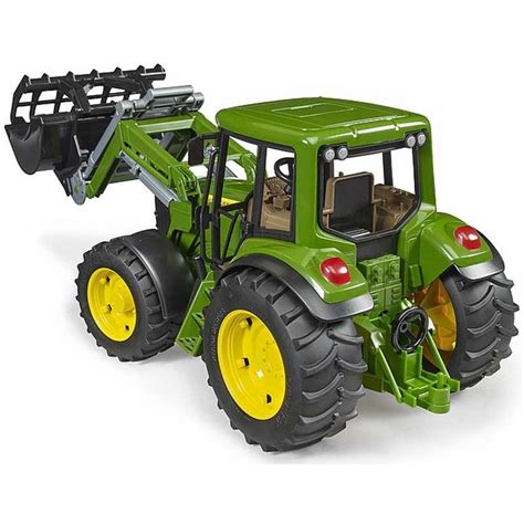 K P Bruder Traktor Leksak John Deere Med Frontlastare