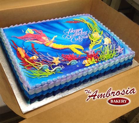 Under The Sea Sheet Cake The Ambrosia Bakery Cake Designs Baton Rouge