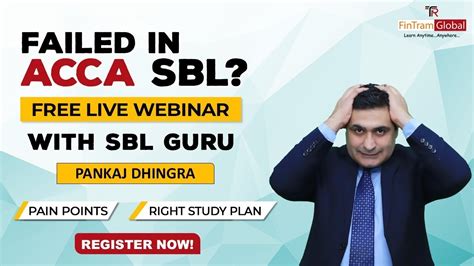 ACCA SBL Open Discussion With Pankaj Dhingra ACCA SBL Live Webinar